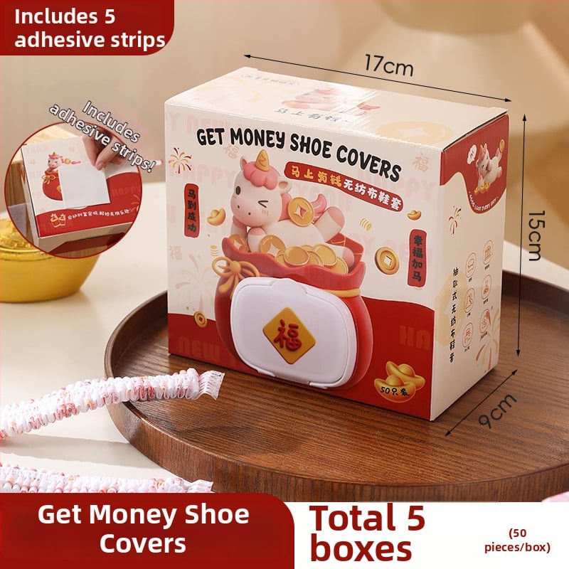 Vienkartiniai vidaus patalpų avalynės dangteliai, nepluošto audinys, priešslydis, kilmės vieta Zhejiang, galiojimo laikas 10 metų