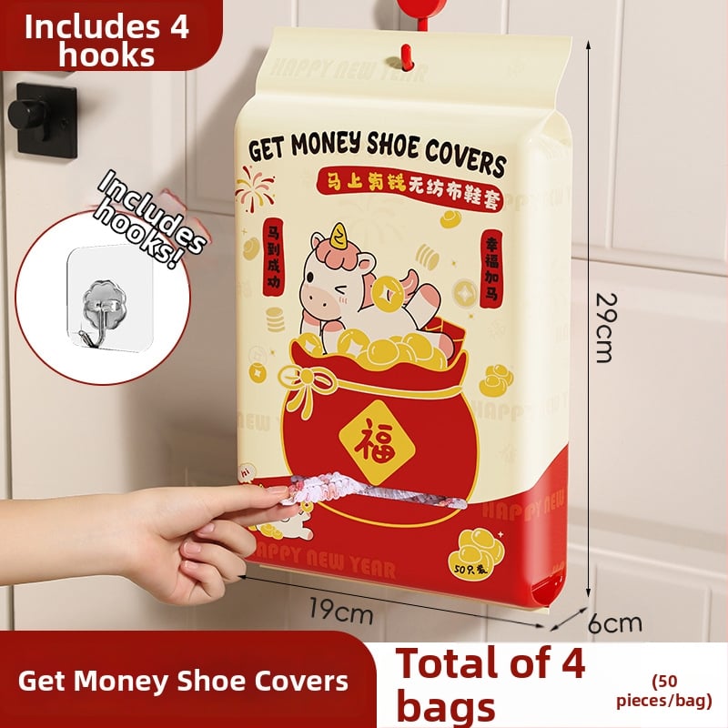 Vienkartiniai vidaus patalpų avalynės dangteliai, nepluošto audinys, priešslydis, kilmės vieta Zhejiang, galiojimo laikas 10 metų