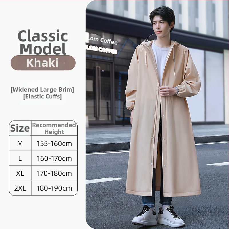 Daugkartinis lietaus pončas suaugusiesiems, tinkamas motociklui/elektriniam transporteriui, EVA audinys, storas, vienai asmeniui