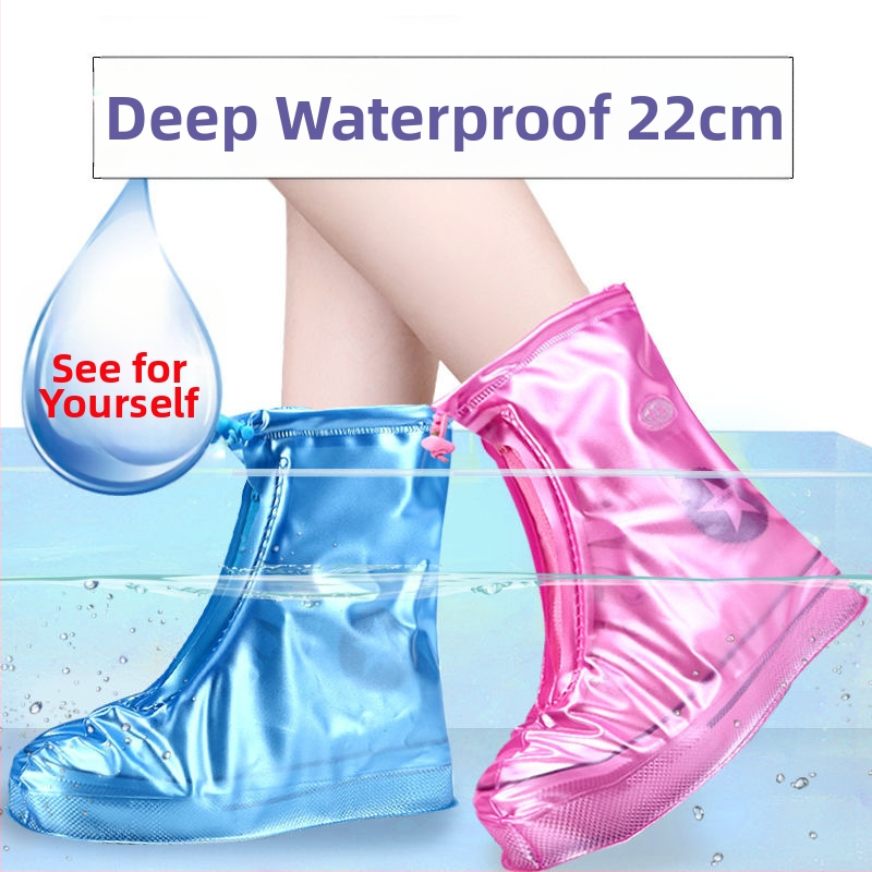 Vaikų lauko batų dangteliai lietui — atsparūs vandeniui PVC, sustiprinta medžiaga, neslidūs, atsparūs dilimui