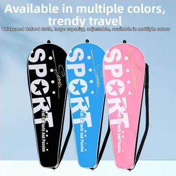 Boca badmintonireketi kate ja õla-/krossbody kott – veekindel Oxford kangas, kolmekihiline disain, kaasaskantav hoiukott