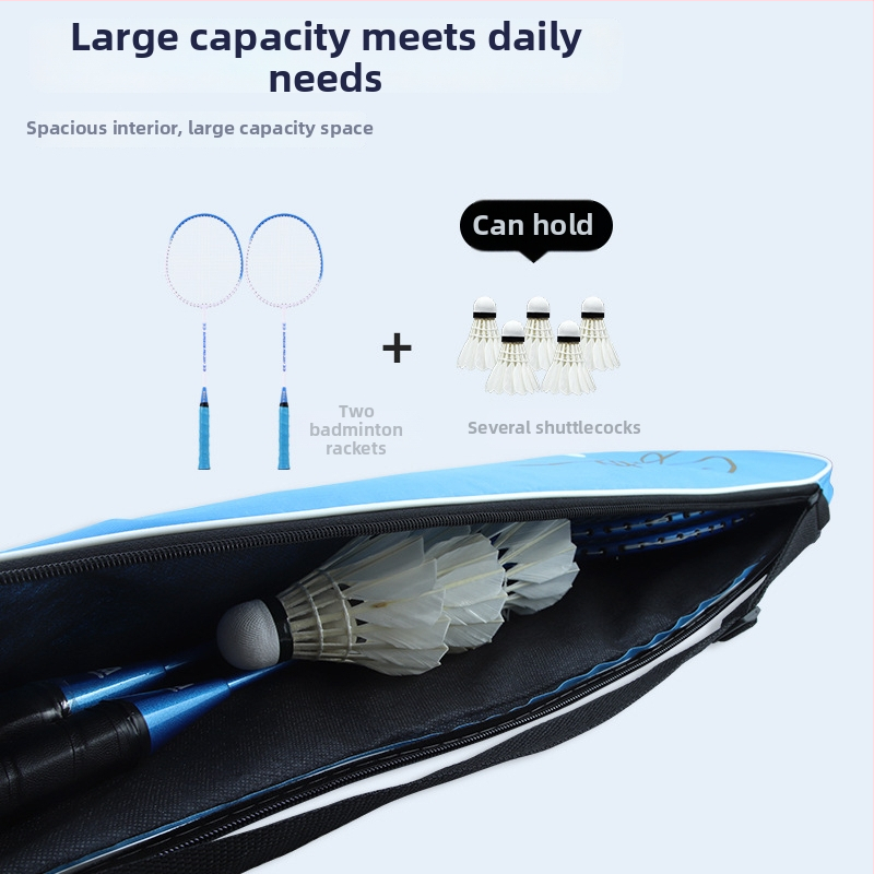 Boca badmintonireketi kate ja õla-/krossbody kott – veekindel Oxford kangas, kolmekihiline disain, kaasaskantav hoiukott