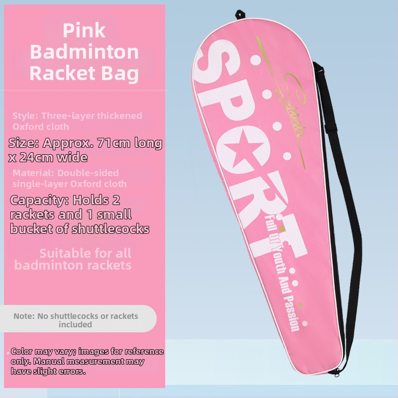 Boca badmintonireketi kate ja õla-/krossbody kott – veekindel Oxford kangas, kolmekihiline disain, kaasaskantav hoiukott