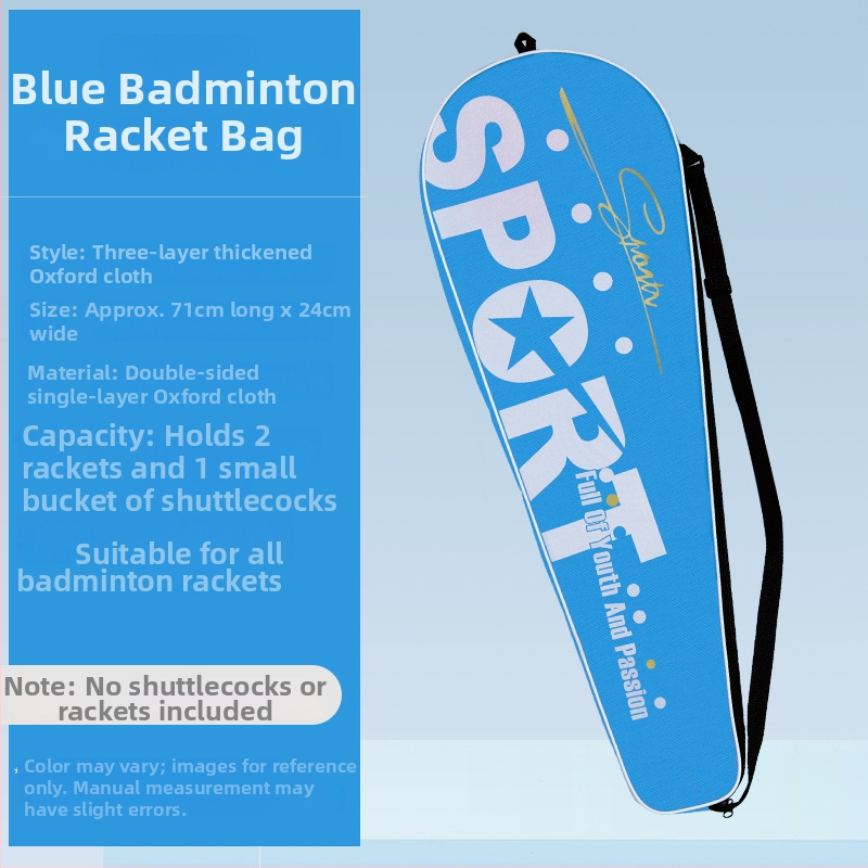 Boca badmintonireketi kate ja õla-/krossbody kott – veekindel Oxford kangas, kolmekihiline disain, kaasaskantav hoiukott