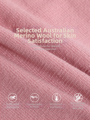 Unisex kepurė iš merino vilnos, nerta, skirta lauko žygiams ir dviračių važiavimui, ausų apsauga