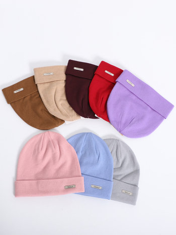 Uniszex Merino gyapjú kötött sapka, kültéri túrázáshoz és kerékpározáshoz, fülvédővel