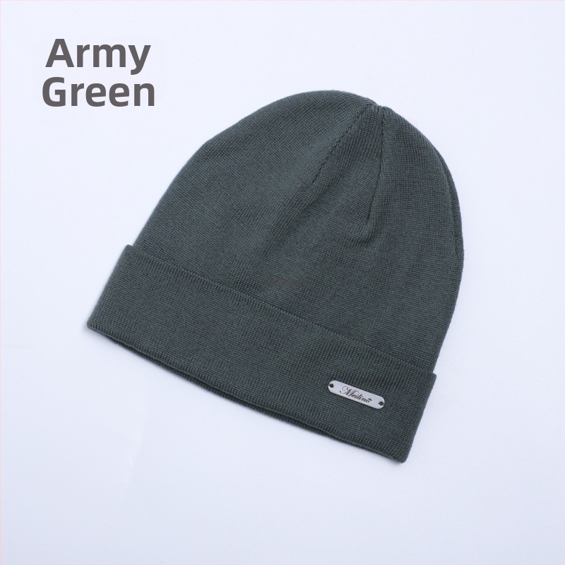 Unisex kepurė iš merino vilnos, nerta, skirta lauko žygiams ir dviračių važiavimui, ausų apsauga