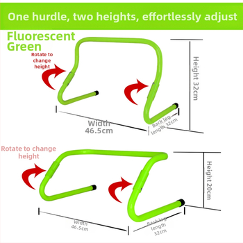 Saliekamie regulējami futbola apmācības šķēršļi bērniem – PVC apmācību palīglīdzeklis