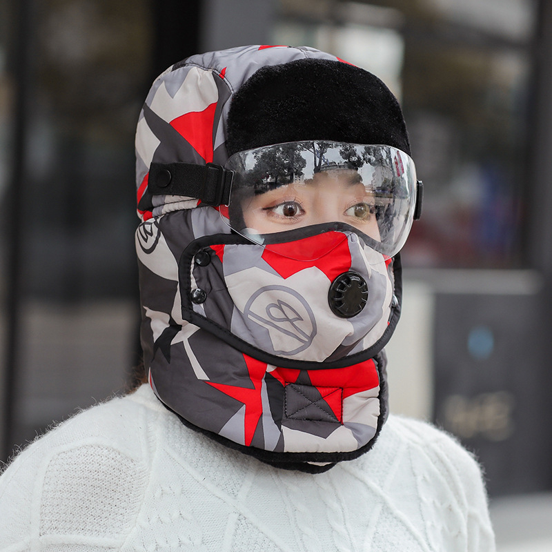 Maska za vožnju električnim motociklom s toplom kapulom i zaštitom lica (nylon materijal, marke nabaoduo, unisex, otporna na vjetar, izolacija od hladnoće)