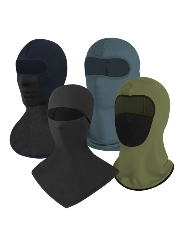 Maska za vožnju bicikla s integriranom flis kapuljom i ovratnikom – poliester, MAKINO FOX, unisex