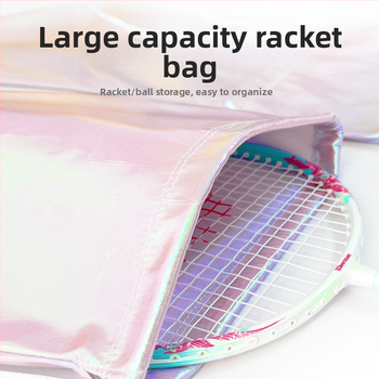 Badmintoni/tenise raketikotis diagonaalse õla rihmaga, veekindel, suur maht, polüestri materjal