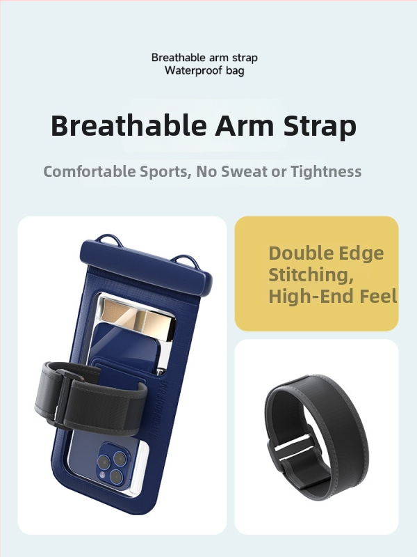 Vodotesné puzdro na telefón na rameno s dotykovým displejom, PVC materiál, veľká kapacita, pre šport a vonkajšie aktivity
