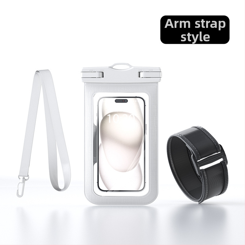 Veekindel telefonikott käevõru stiilis, puutetundlik ekraan, PVC-materjal, suur maht, sobib välitegevusteks