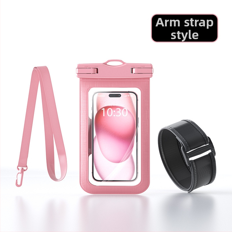 Veekindel telefonikott käevõru stiilis, puutetundlik ekraan, PVC-materjal, suur maht, sobib välitegevusteks