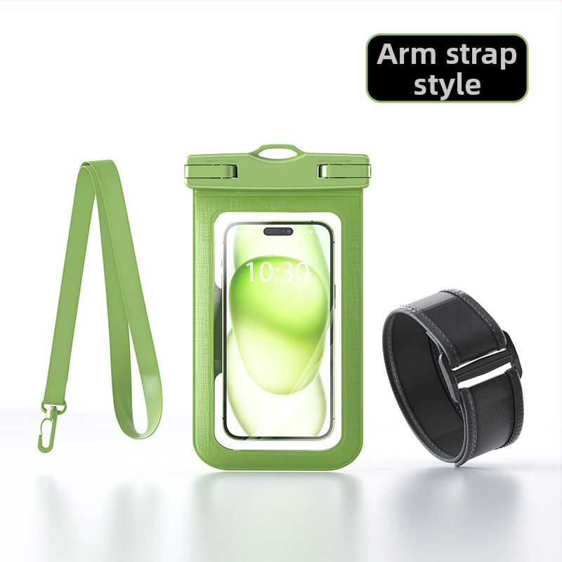 Veekindel telefonikott käevõru stiilis, puutetundlik ekraan, PVC-materjal, suur maht, sobib välitegevusteks