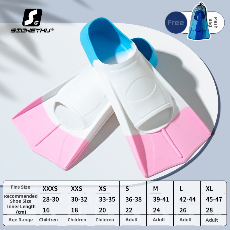 Silicone ujumispinnid, unisex, lühikesed – Sioweymu, Zhejiang päritolu