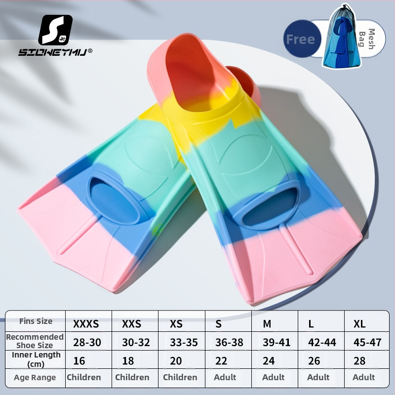 Silicone ujumispinnid, unisex, lühikesed – Sioweymu, Zhejiang päritolu