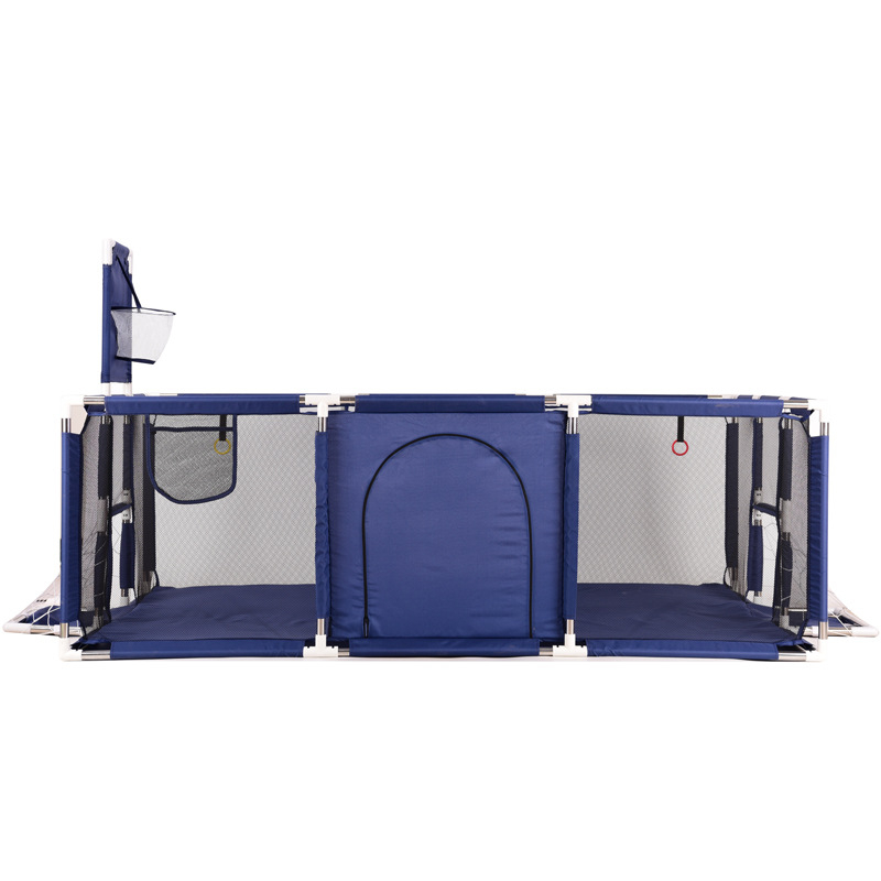 Интериорна детска безопасна ограда с предпазна платнена материя за пода или леглото, подпомага пълзенето