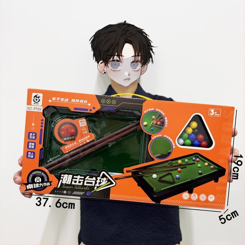 Fotbal de masă pentru doi – joc educațional cu mai multe sporturi (biliard, baschet) pentru copii 4–6 ani.