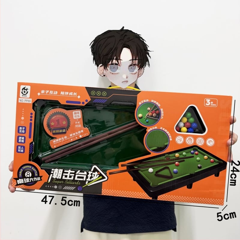 Fotbal de masă pentru doi – joc educațional cu mai multe sporturi (biliard, baschet) pentru copii 4–6 ani.