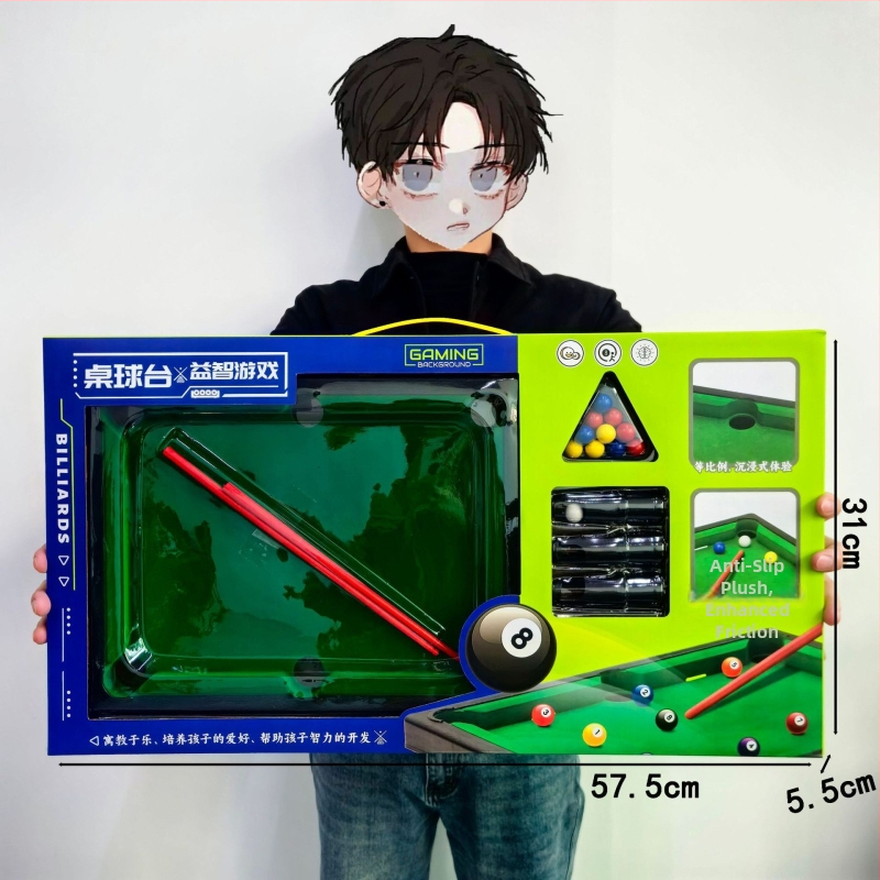 Fotbal de masă pentru doi – joc educațional cu mai multe sporturi (biliard, baschet) pentru copii 4–6 ani.