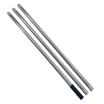 Super Rich roostevabast terasest kalastusvõrgu vars, mitmeosaline pikendus 8 mm kruvipeaga