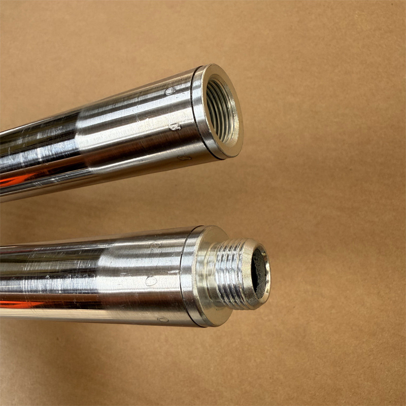 Super Rich roostevabast terasest kalastusvõrgu vars, mitmeosaline pikendus 8 mm kruvipeaga