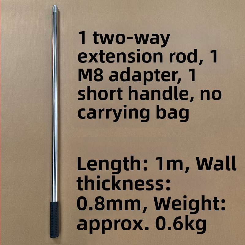 Super Rich roostevabast terasest kalastusvõrgu vars, mitmeosaline pikendus 8 mm kruvipeaga