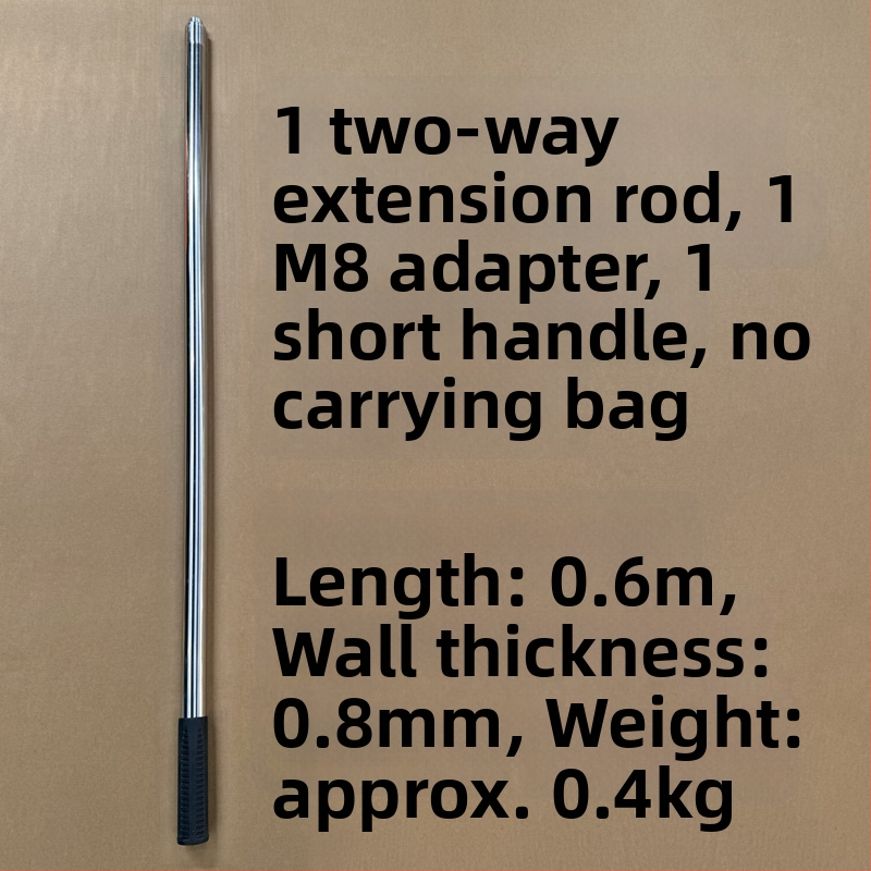 Super Rich roostevabast terasest kalastusvõrgu vars, mitmeosaline pikendus 8 mm kruvipeaga