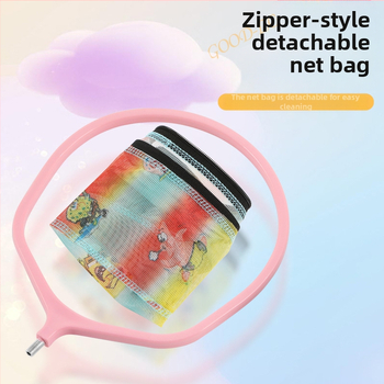 Vaikų žvejybos tinklas su anglies teleskopine lazda, sulankstomas tinklas su smulkiu tinkleliu mažoms žuvims, krevetėms, drugeliams ir vabzdžiams