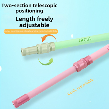 Vaikų žvejybos tinklas su anglies teleskopine lazda, sulankstomas tinklas su smulkiu tinkleliu mažoms žuvims, krevetėms, drugeliams ir vabzdžiams