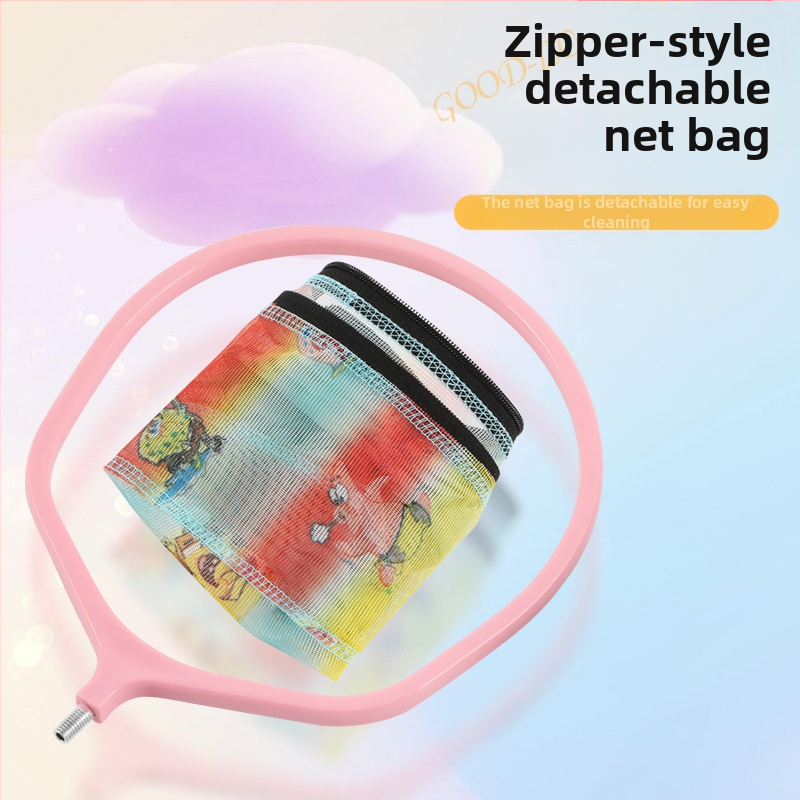 Laste kalapüügi võrk süsiniku teleskoopvarrega, kokkupandav peenvõrg võrk väikeste kalade, krevettide, liblikate ja putukate jaoks