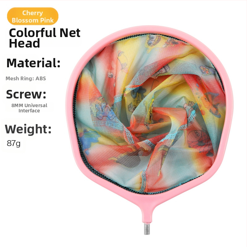 Vaikų žvejybos tinklas su anglies teleskopine lazda, sulankstomas tinklas su smulkiu tinkleliu mažoms žuvims, krevetėms, drugeliams ir vabzdžiams