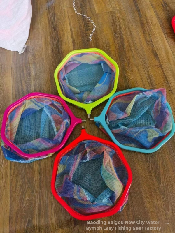 Vaikų teleskopinis nerūdijančio plieno žvejybos tinklo komplektas kemptingui (tinklelio gylis 14 cm, plonas tinklelis, reguliuojamas strypas)