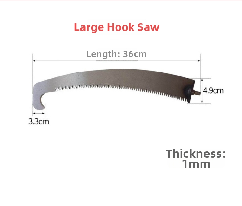 Nerūdijančio plieno – įrankiai vandens augalams: sekatorius vandens augalams, žvejybos šluotele, kablio galvutė, šakų pjovimo pjūklas, tinklo stiebo priedai