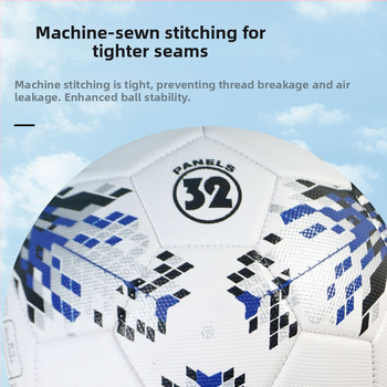 PVC futbola bumba bērniem — treniņu bumba ar mašīnisku šuvumu, piemērota pamatskolas un vidusskolas skolēniem