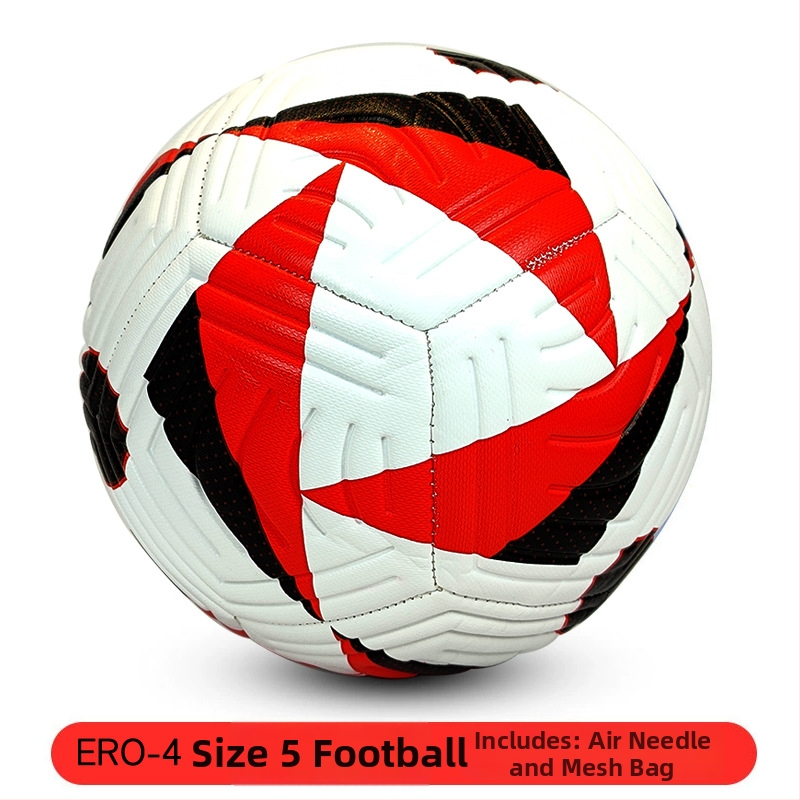 REGAIL футболна топка за тренировки с експлозионно-устойчива камера, 3.0 мм мека кожа, машинно шиене, международен стандарт