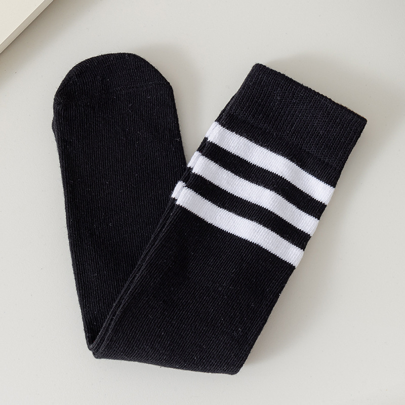Nubi elf gyerek hosszú cső zokni – csíkos és egyszínű mintával, 80% pamut, közepes vastagság, nedvszívó