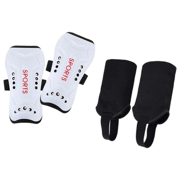 Shin Guard комплект със презрамки, PU материал, Продукт № HTB02+HTB34, Elephant Series, Футбол
