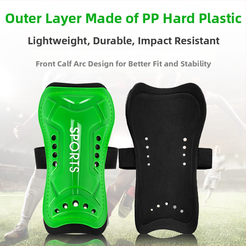 Shin aizsargu komplekts ar siksniņām, PU materiāls, Produkta numurs HTB02+HTB34, Elephant Series, Futbols