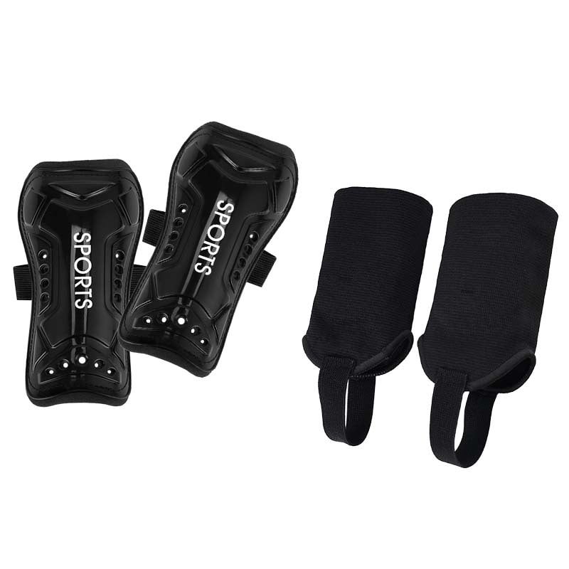 Shin Guard комплект със презрамки, PU материал, Продукт № HTB02+HTB34, Elephant Series, Футбол