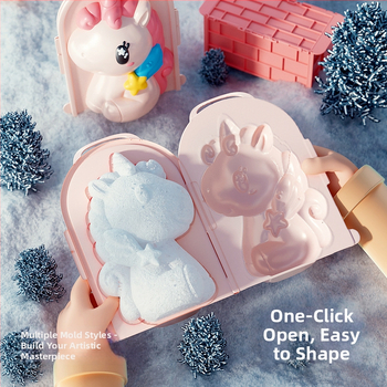 Sniega klipu rotaļlieta, plastmasa, ārējiem sniega spēlēm; sniega klipu kategorija; piemērota 4–6 gadus veciem bērniem; 3C sertifikāts 2024182202063189.