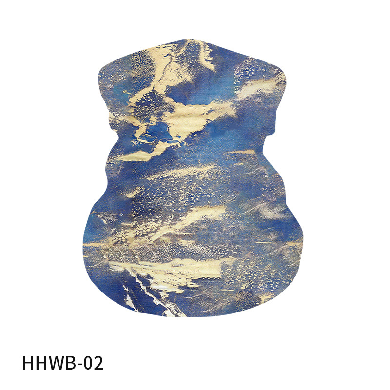 Szabadidős UV-védett nyakmelegítő művészi digitális nyomtatással, poliészter, uniszex felnőtt, törött virágok mintázatú