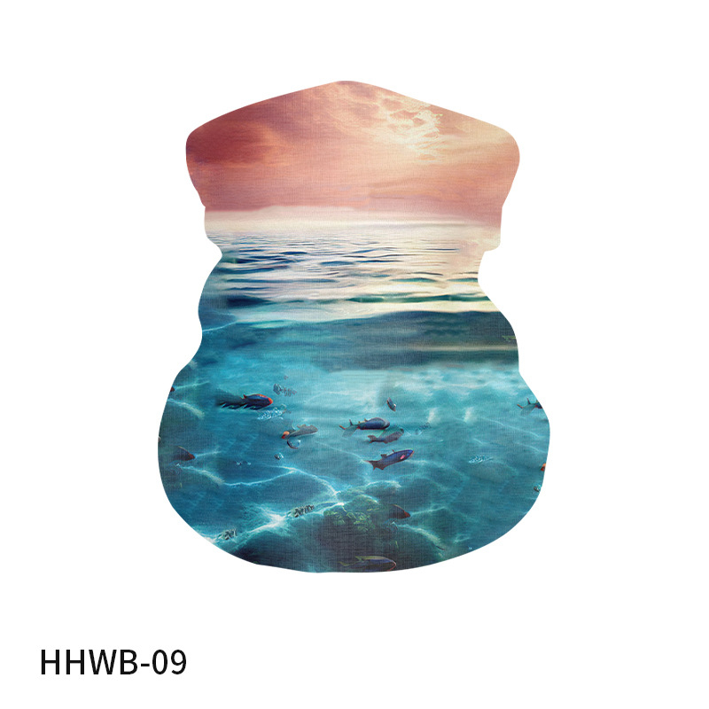 Szabadidős UV-védett nyakmelegítő művészi digitális nyomtatással, poliészter, uniszex felnőtt, törött virágok mintázatú