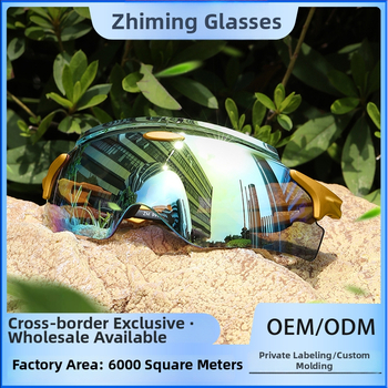 Dviračių akiniai, PC medžiaga, modelis 99007-2, vėjo atsparūs, keičiamieji lęšiai