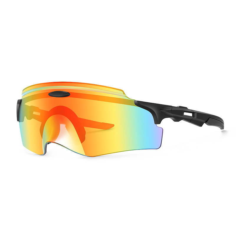 Dviračių akiniai, PC medžiaga, modelis 99007-2, vėjo atsparūs, keičiamieji lęšiai