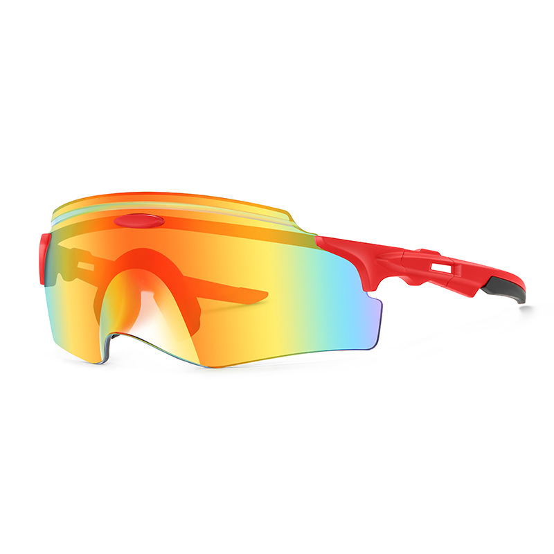 Dviračių akiniai, PC medžiaga, modelis 99007-2, vėjo atsparūs, keičiamieji lęšiai