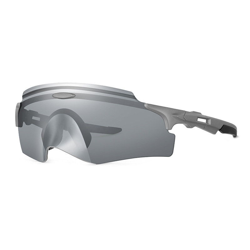 Dviračių akiniai, PC medžiaga, modelis 99007-2, vėjo atsparūs, keičiamieji lęšiai