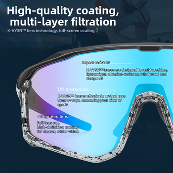 Dviračių akiniai ZM99011, keičiamos lęšiai, vėjo atsparūs, pilnas rėmas, unisex