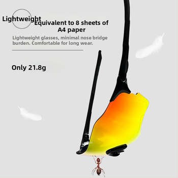 Poliarizuotos dviratininko akinės LP5001, unisex, TR90 rėmas, keičiamų lęšių, reguliuojamas nosies tiltelis